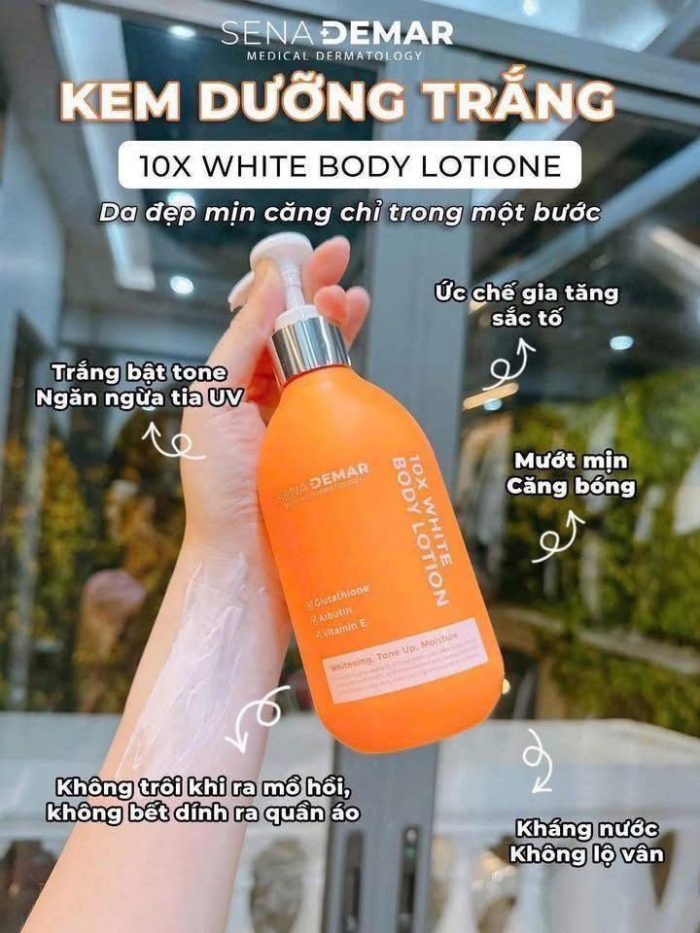 Kem Body SenaDemar 10x White Body Lotion