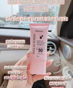 Kem chống nắng Hemia Face UV Screen SPF50+ PA+++