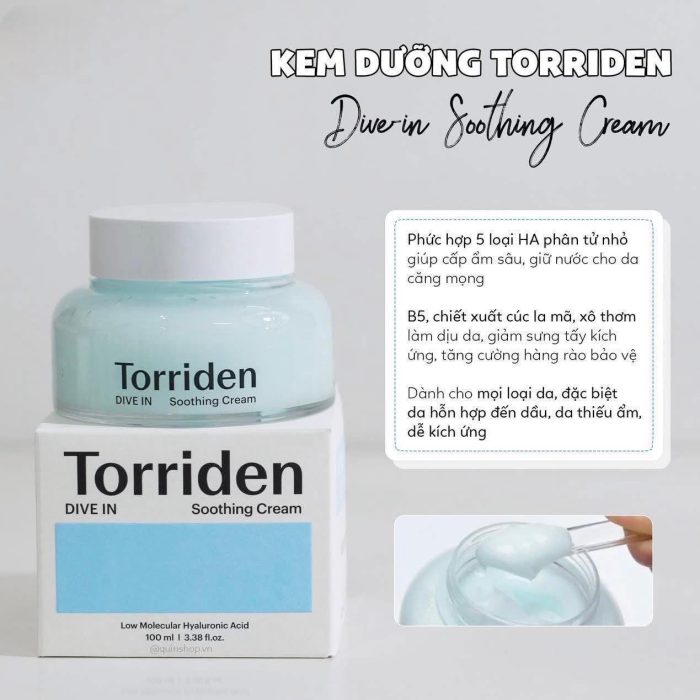 Kem dưỡng ẩm Torriden Dive-In Soothing Cream
