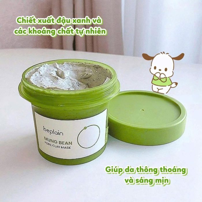 Mặt nạ đất sét Beplain Mung Bean Pore Clay Mask