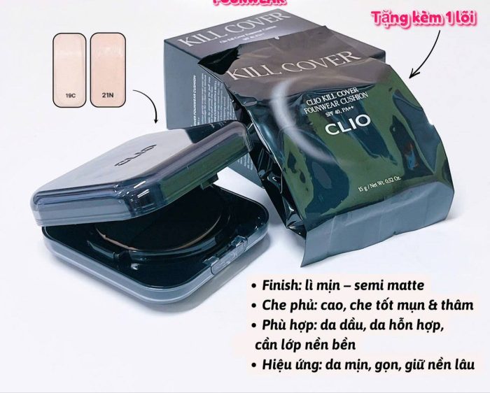 Phấn Nước Clio Kill Cover Cushion Mới