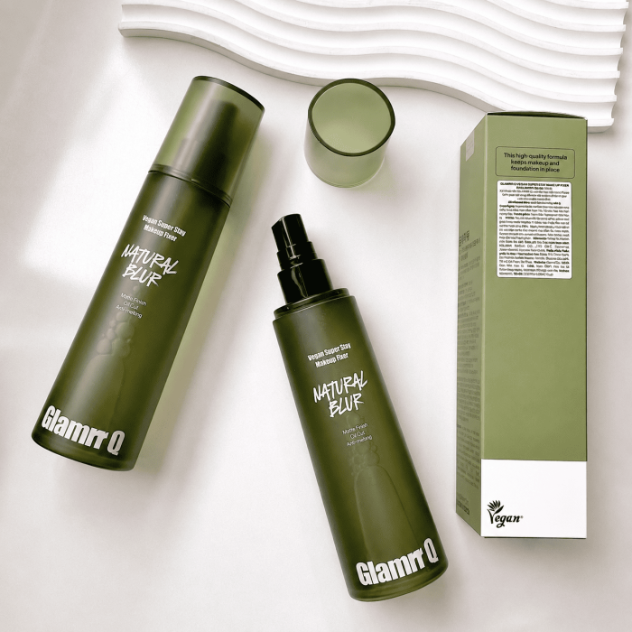 Xịt Khóa Nền Glamrr Q Vegan Super Stay Makeup Fixer