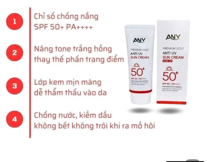 Kem chống nắng Any Premium Golf Anti UV Sun Cream