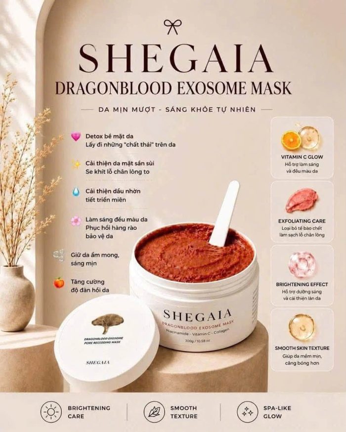 Mặt nạ đất sét Shegaia Dragon Blood Exosome Mask