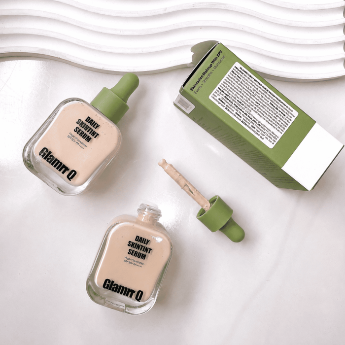 kem nền Glamrr Q Daily SkinTint Serum Vegan Foundation