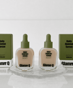 glamrr q daily skintint serum vegan foundation 6