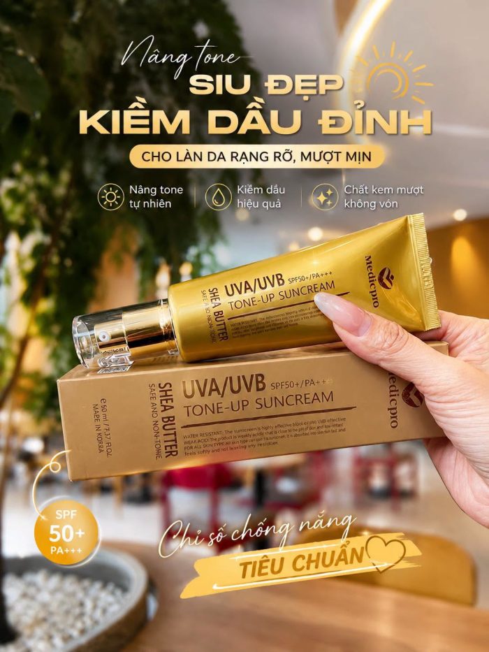 Kem chống nắng Medicpro UVA/UVB Tone Up Suncream