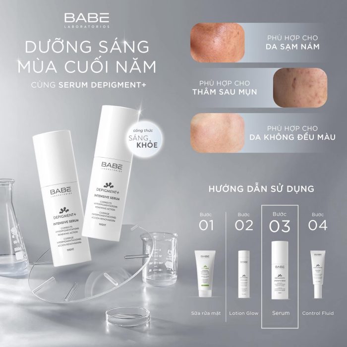 Nước Hoa Hồng Babe Depigment Lotion Glow