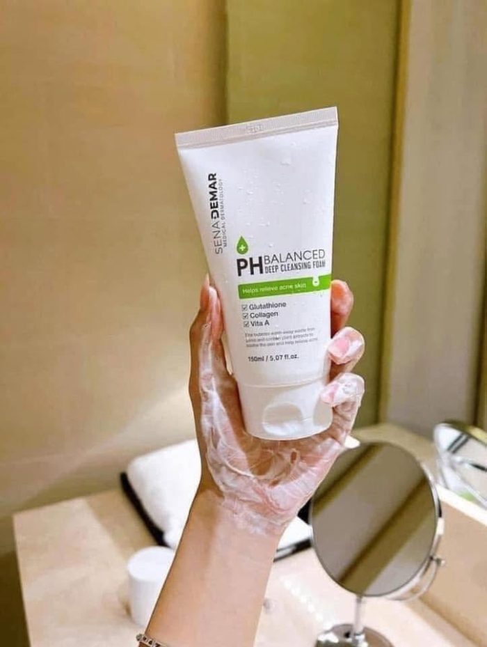 Sữa Rửa Mặt SenaDemar PH Balanced Deep Cleansing Foam