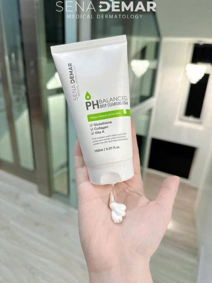 Sữa Rửa Mặt SenaDemar PH Balanced Deep Cleansing Foam