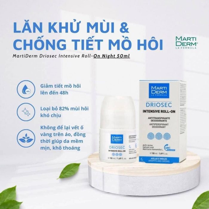 Lăn Khử Mùi Martiderm Driosec Dermoprotect