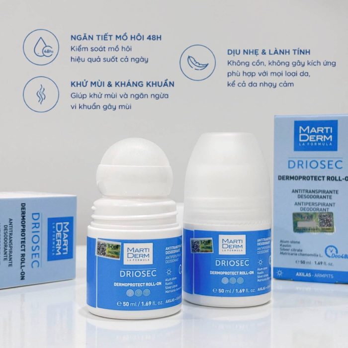 Lăn Khử Mùi Martiderm Driosec Dermoprotect