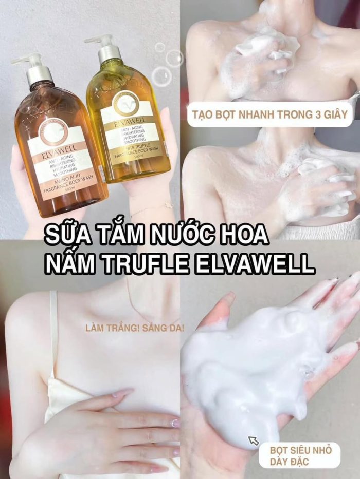 Sữa tắm Elvawell Fragrance Body Wash Thụy Sĩ