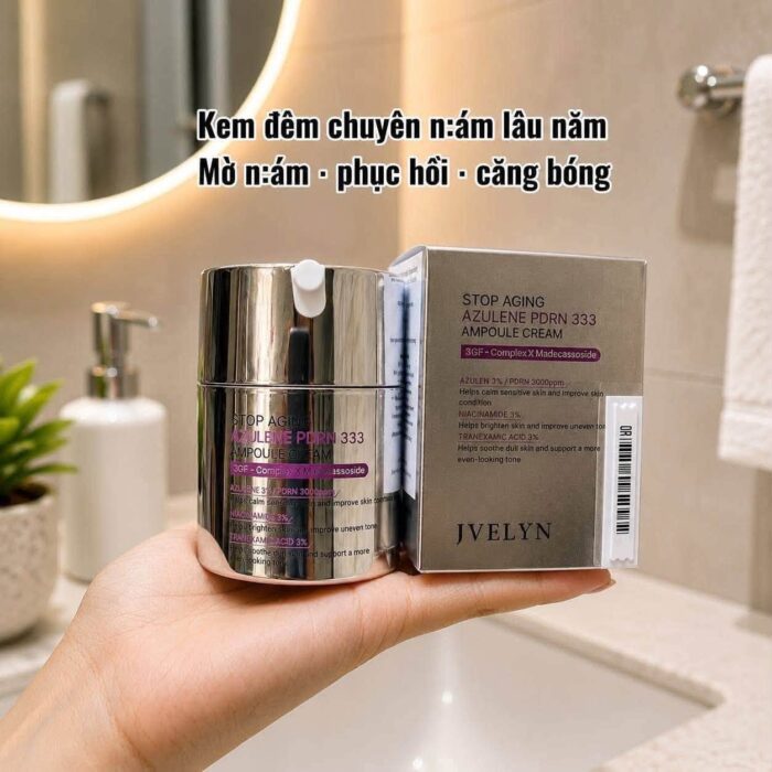 Kem dưỡng Jvelyn Stop Aging Azulene PDRN 333 Ampoule Cream