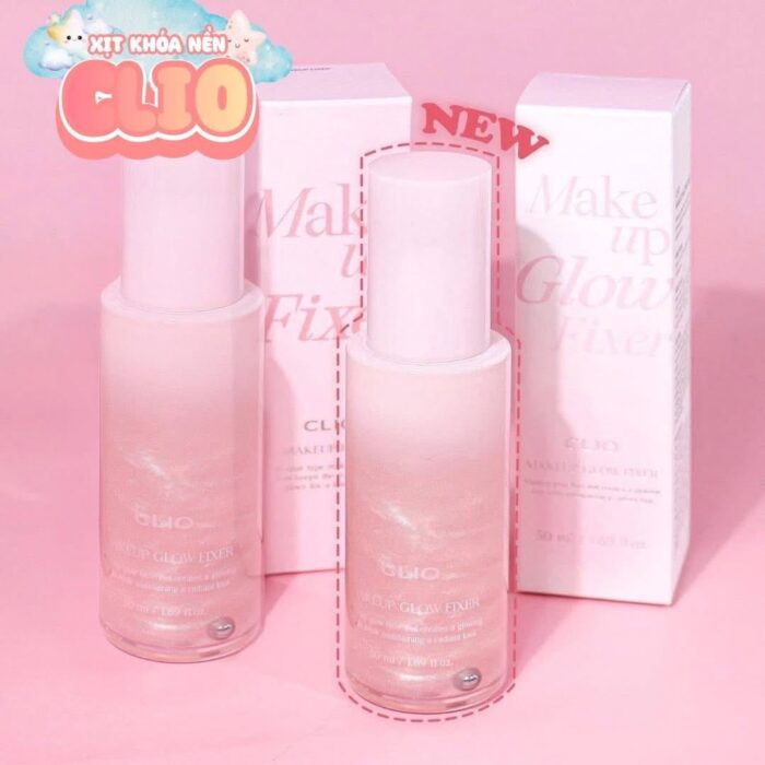 Xịt khóa nền Clio Makeup Glow Fixer