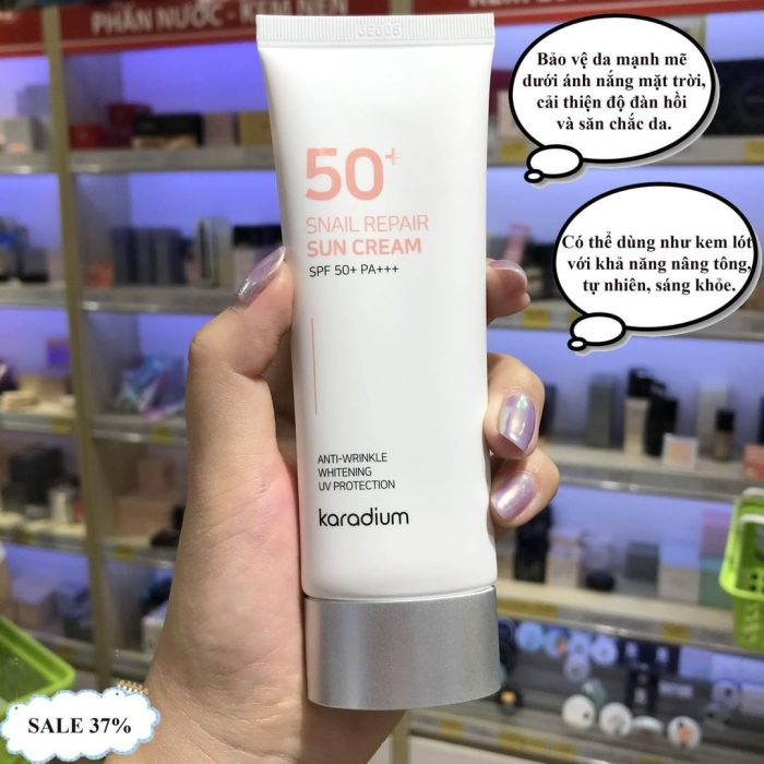 Kem chống nắng trắng da Karadium Sun Cream SPF 50 PA