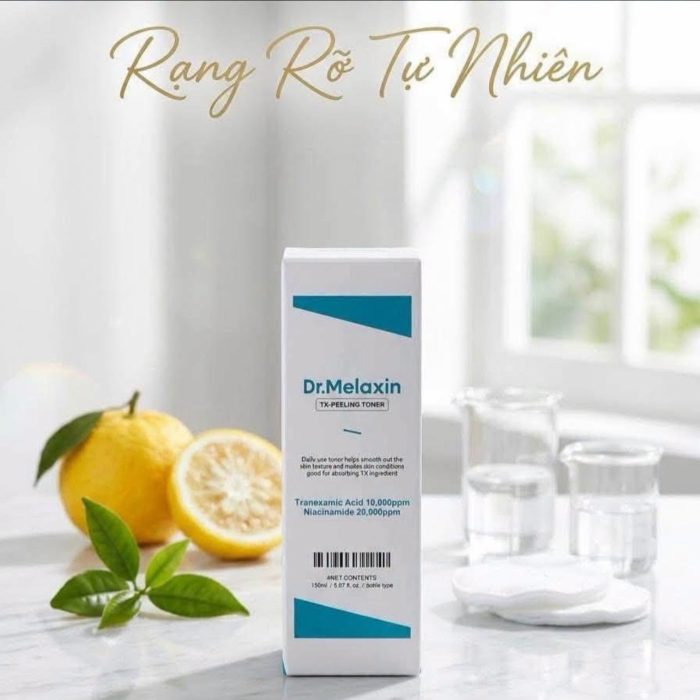 Nước hoa hồng toner Dr Melaxin TX Peeling