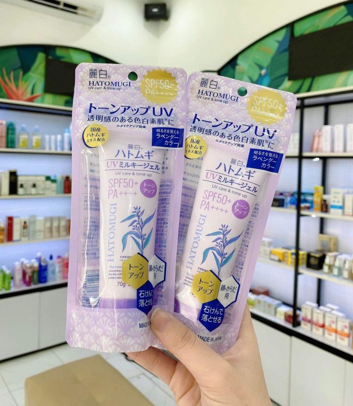 kem chong nang nang tone va lam sang da hatomugi spf50 pa 12