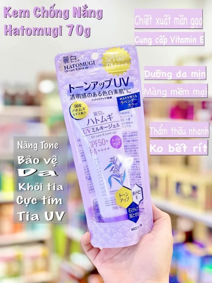 kem chong nang nang tone va lam sang da hatomugi spf50 pa 4