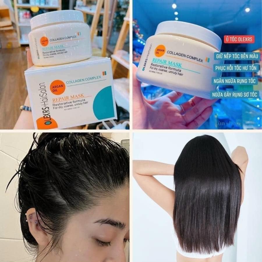 Review Ủ tóc Olexrs Hair Salon Argan Oil Collagen có tốt không?】